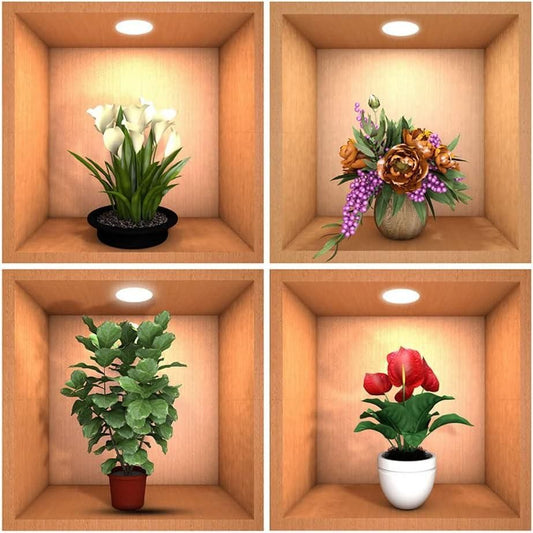 A1 Quality Green Plant 3D Wall Stickers (BUY 1 GET 3 FREE)